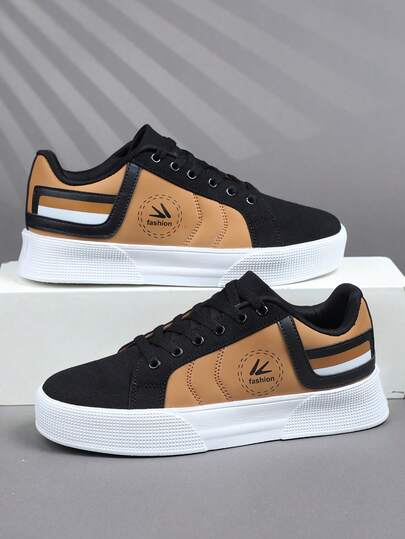 2026 Men's New Casual Shoes, Retro Classic Military Green Sneakers, Leather Lace-Up Casual Shoes, Thick Sole Elevator Shoes, Soft Comfortable Breathable Lightweight Sole, Versatile Daily Commute, Men's Sneakers, Men's Casual Shoes, Fashionable Personalized Street Style Student Handsome Shoes, Lace-Up Men's Shoes, Men's Skateboard Shoes