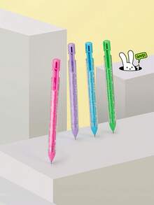 4支/盒 可按压式凝胶笔，迷宫系列，趣味十足且物超所值的学生文具笔，适用于书写、考试和答题 - 迷宮 - 查看 6