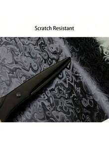 1 Roll 30x150cm/11.81x59.06 Inch Black Car PET Wrap Film, For Car Personalization - Suitable For Cars, Motorcycles, Interior Control Panels, Rearview Mirrors Etc. - Waterproof, Scratch-Resistant, Breathable - One Size - View 7