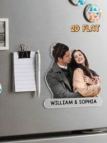 1PC Custom Personal Photo Acrylic Photo Fridge Magnet - Photo Portrait Fridge Magnet - As Shown4 - View 4