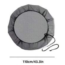1pc Rain Barrel Net Cover, Water Collection Barrel Cover, Rain Barrel Protective Cover With Drawstring To Prevent Debris Entry - Water Bucket Mosquito Net - View 11