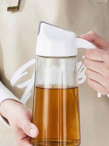 Bình đựng dầu ăn bằng thủy tinh, bình đựng dầu chống rò rỉ, bình đựng dầu ăn nhà bếp, bộ bình đựng nước tương, giấm và gia vị gia đình, hộp đựng chuyên dụng. - trắng - Xem 6