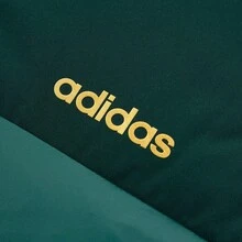 Adidas Stand-Up Collar Down Jacket, Unisex, Three Stripes, Warm, Windproof, Outdoor Duck Down Jacket. - Green - View 4
