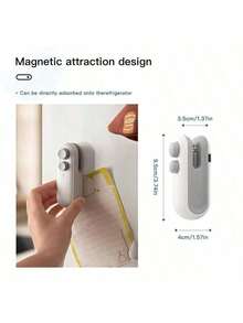 Portable Mini Heat Sealer, USB Rechargeable, Dual-Purpose Sealer And Bag Cutter With Magnetic Blade, Suitable For Packaging And Storage, Fresh Food Preservation, Kitchen Sealing, Etc. A Must-Have For Home Use, This Handheld Mini Heat Sealer Is Perfect For Christmas And New Year's. - 彩色 - 查看 5