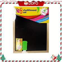 Black Chalkboard Set Includes 4 Coloured Chalks And Eraser From Ddf The Best Price - Classic - View 4