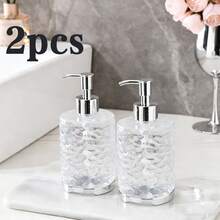 300/400毫升酒店浴室液体皂液器，可灌装沐浴露/洗发水瓶 - 彩色 - 查看 12