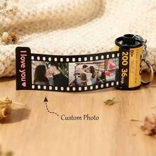 Móc khóa phim ảnh tùy chỉnh, mặt dây chuyền album ảnh mini, quà tặng Ngày Valentine cho bạn trai/bạn gái, móc khóa phim ảnh tự làm, móc khóa album ảnh mini cá nhân hóa, móc khóa phim kỷ niệm độc đáo, thích hợp làm quà tặng cho các cặp đôi, gia đình, bạn bè, người yêu, bạn thân, quà kỷ niệm độc đáo. - Móc khóa cuộn phim - Xem 8
