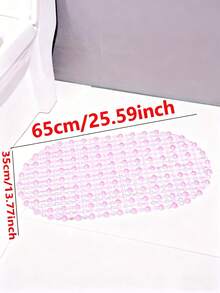 Non-Slip Suction Cup Bath Mat/Tub Mat - Compact And Durable Bathroom Safety Anti-Slip Mat, Suitable For Home Use, Bathroom Anti-Slip, Back To School Season - Multicolor - View 8