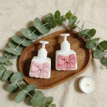 Pink Bow Packaged Bottles - Elegant Bow-Shaped Bottles For Hand Soap, Shower Gel, Shampoo, Lotion, Makeup Remover, Cosmetics, Empty Bottles - Multicolor - View 6