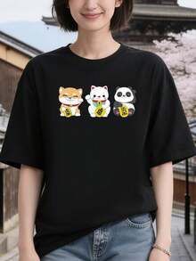 Women T-Shirts - Black 38 - View 7