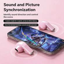 Auriculares Batería de duración extendida para deportes Auriculares auriculares inalámbricos de larga duración con cancelación de ruido 7FSE - Negro - Ver 4