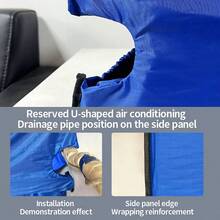 加厚型通用空调排水盖，适用于1.5匹和3匹壁挂式空调，空调清洁工具 - 通用款波紋管 - 查看 5