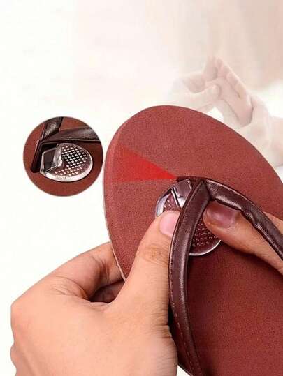 2 pares de chanclas transparentes de verano, con hebilla antideslizante, resistentes al desgaste, con almohadilla suave en la parte delantera del pie, separador de dedos de silicona anti-pellizco, sandalias unisex