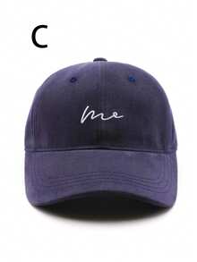 1pc Unisex Brushed Thickened Letter "Me" Embroidered Fashion Baseball Cap - Multicolor - View 9