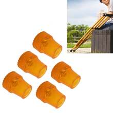 5Pcs 19mm Thicken Crutch Tip Skid Resistant Rubber Cane Tip Wearproof Crutches Accessories - Amarillo - Ver 6