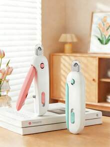 专业宠物指甲钳，带圆形保护盖 - 适用于猫狗，孔距可调节，适合所有年龄段的宠物，让修剪指甲变得轻松省力 - 彩色 - 查看 9