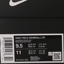 Men's Nike Field General LTR Casual Sneakers, Low-Top IH1343-002 - Black - View 6