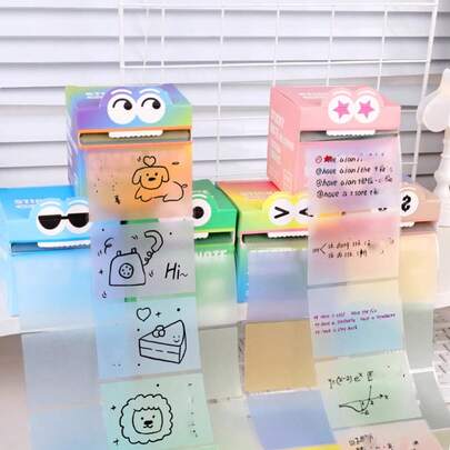 Blocos de notas, notas adesivas, adesivos para agenda, artigos de papelaria decorativos para estudantes.