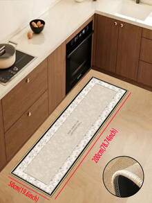 3.5mm Thick Soft Rubber Linen Kitchen Mat, French Vintage Farmhouse Style Absorbent Kitchen Rug With Sewn Edges To Prevent Peeling, Water-Absorbing And Easy To Clean Doormat, Suitable For Kitchen, Bathroom, Laundry Room, Hallway, Living Room And More - Multicolor - View 16