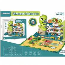 Dinosaur & Lion Mountain Track Vehicle Toy, Adventure Challenge Toy Game, Parking Interactive Game, Educational Toy For Children, Interactive Toy Game - Multicolor - View 1