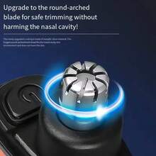 Electric Nose Hair Clipper Rechargeable Multi-Kinetic Shaving 2-In-1Unisex Fully Automatic Washable Shaving Trimmer,150mAh - Multicolor - View 6