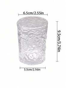 1pc Glacier Texture Attractive Couple Transparent Gargle Cup Tooth Brushing Cup Back To School - Multicolor - View 4