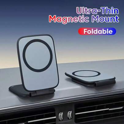 OLAF Ultra-Thin Car Magnetic Phone Holder, Adjustable, Foldable, Anti-Shake, Universal Phone Holder For Cars, Compatible With IPhone 16