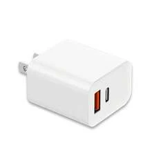 20W快速充电套装[USB A+C双口充电器+100厘米USB/Type C转Lightning数据线] 兼容 14/13/12/11 Pro Max Plus、耳机、平板电脑及其他苹果设备 - 美規A型插(110-127V) - 查看 12