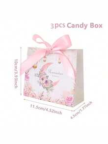 12pcs/6pcs Moon Lantern Eid Mubarak Gift Candy Box, Eid Party Decor, Home Decor, Eid Gift, Islamic Muslim Party Supplies Packaging Box - Multicolor - View 10