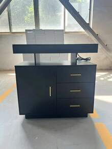 Gabinete De Almacenamiento Organizador De Metal Organizador - Negro - Ver 4