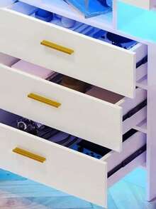 Gabinete De Almacenamiento Organizador De Metal Organizador - Blanco - Ver 2