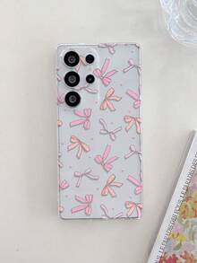 1pc Butterfly & Heart Pattern Transparent TPU Soft Phone Case, Anti-Drop Anti-Scratch Anti-Fingerprint, Precise Camera Cutout, Compatible With Samsung, Nothing, Pixel, INFINIX, Compatible With Redmi - Multicolor - View 5