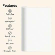 Marklife 2rolls Thermal Label A4 Papers White 210*30mm Thermal Printing Square Paper Smudge-Proof & Quick-Drying Used For Office School Home Small Business Compatible With Wireless Bluetooth A4 D210/X8 Printer - White - View 9