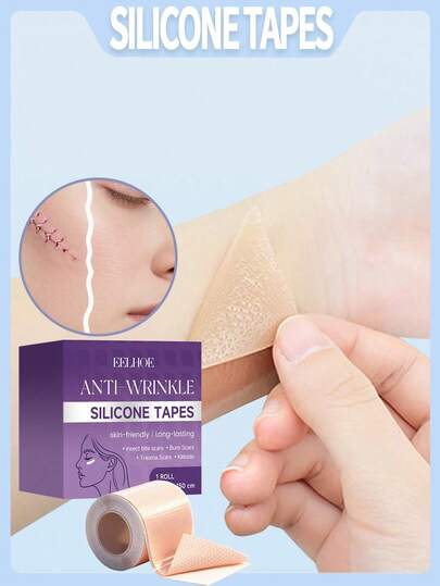 EELHOE 一盒内含一卷4厘米*150厘米的硅胶疤痕贴。这款疤痕贴舒适柔软，亲肤温和，不刺激皮肤，非常适合日常身体护理，且便于携带。