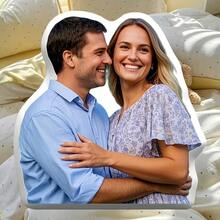 1pc Customized Photo Throw Pillow, Personalized Cushion, Can Customize Interesting Patterns, Double-Sided 3D Pillow, Suitable As Gift For Parents/Family/Her/Him/Girlfriend/Boyfriend, Couples Birthday Gift - Photo - View 4