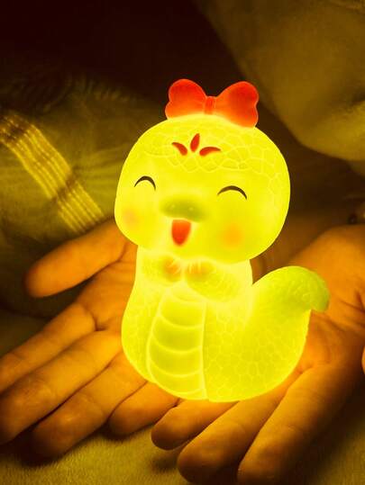 LED蛇形夜灯，可爱床头灯，宿舍装饰，卧室/客厅趣味礼物，生日/圣诞礼物，暖光照明，桌面装饰，新奇台灯，卧室氛围装饰灯