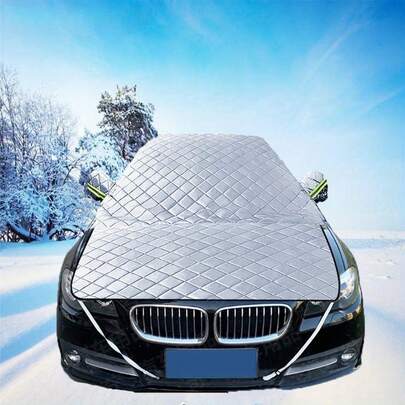 Car Front Windshield Jersey Cover With Extended Engine Cover Snow Cover