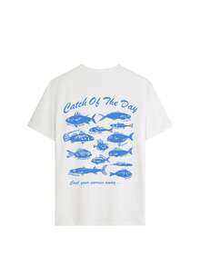 1pc Young Boys' Casual Printed Round Neck Short Sleeve T-Shirt, Summer Student Wear - A And Versatile T-Shirt That Brings Joy And Happiness To Every Child! - White - View 6