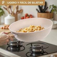 Kit Batería De Cocina 10pz Medical Stone Antiadherente Ollas - Beis - Ver 7