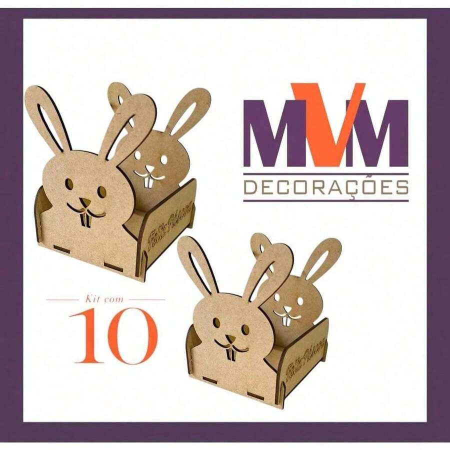 Kit Of 10 Easter Baskets, Crates, Cachepots, Decorative Boxes, Party Favors, Mini Egg And Candy Holders. - Multifärgad - Visa 1