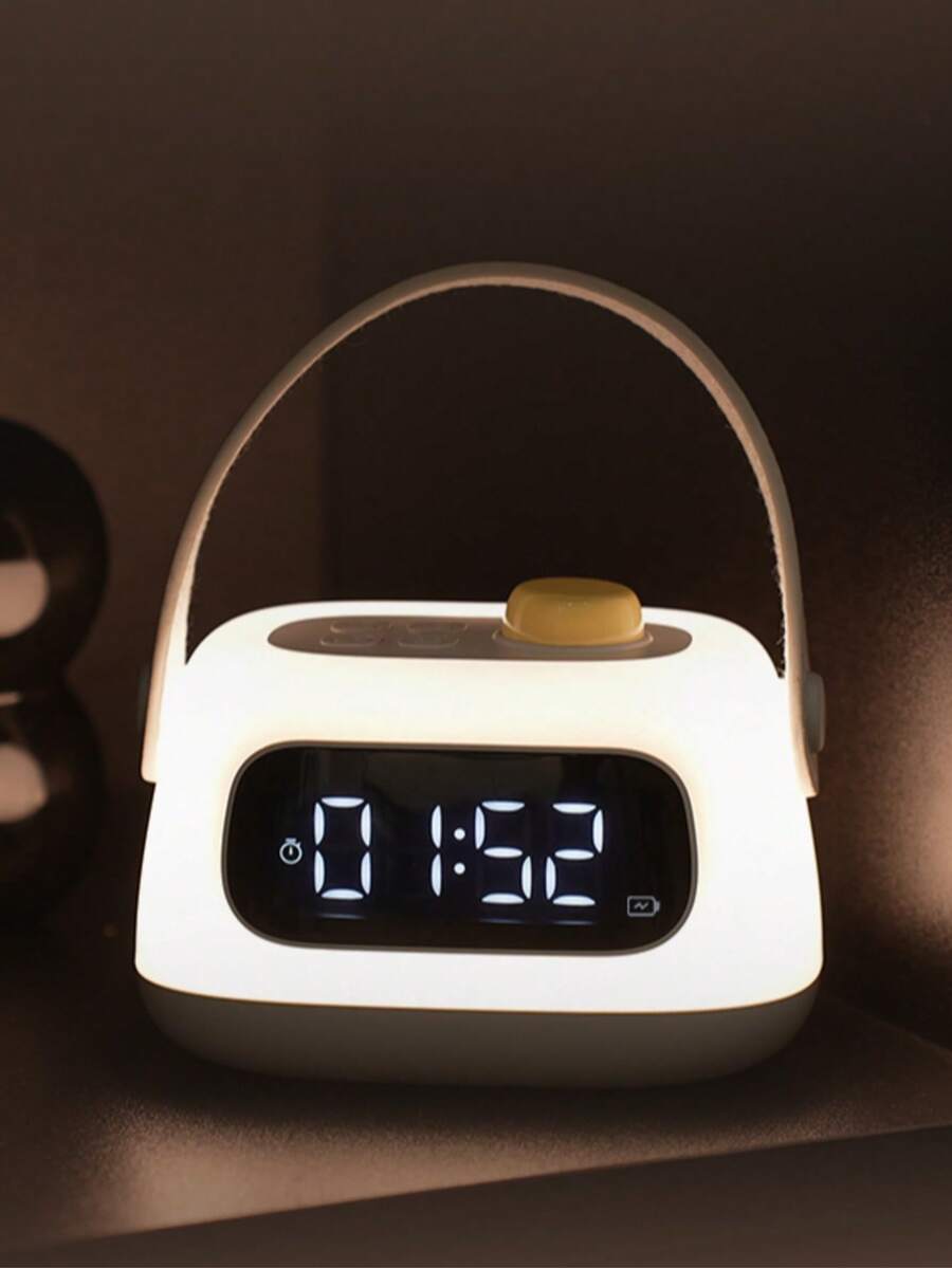 Đồng hồ báo thức kỹ thuật số đa chức năng hiện đại LED với đèn nền, độ sáng điều chỉnh được và chức năng hẹn giờ, hiển thị 12/24 giờ, báo thức kép và chức năng đếm ngược - Thiết kế hình vuông trang nhã, phù hợp trang trí phòng ngủ và phòng khách, quà tặng đồng hồ báo thức phòng ngủ, đồng hồ trang trí nhà cửa.