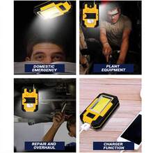 Luz de trabajo LED magnética COB, lámpara recargable súper brillante para reparación de automóviles y inspección - Luz de trabajo - Ver 7