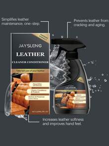 JAYSUING 皮革护理剂，适用于家具、手提包、沙发、汽车座椅，皮革清洁剂 - 液體 - 查看 6