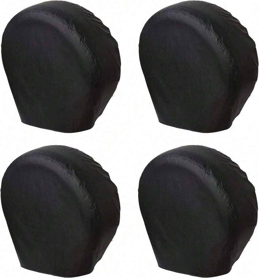 Umbrauto Tire Covers Set Of 4, Tough Waterproof Wheel Protector For Trailer Camper, Truck, SUV, Motorhome, Black - Grey - 查看 1