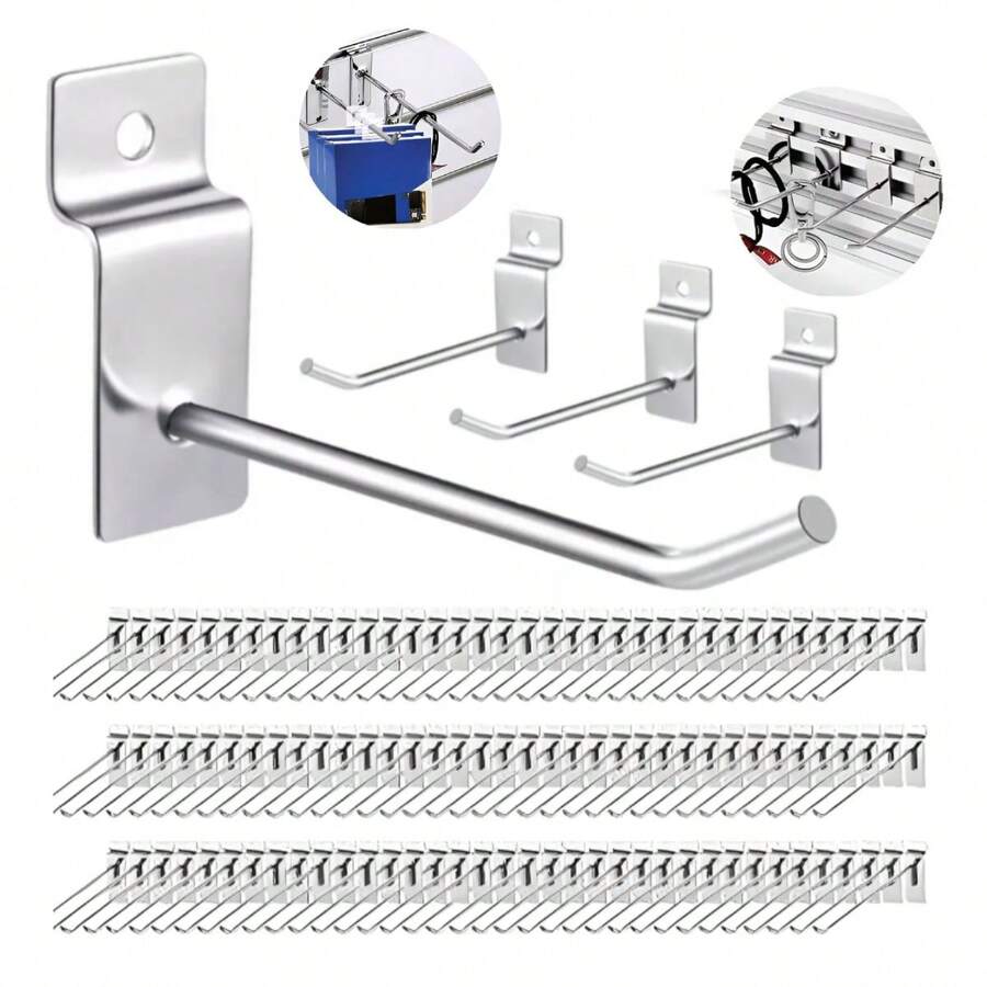 Garage Storage Hooks - Silver - View 1