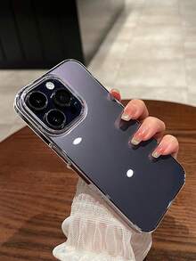 VOUVI Silicone Suction Cup Holder Ultra Transparent Protective Case Compatible With Iphone 17 14 12 11 13 15 16 Pro Max 16 15 14 Plus 16 E 17 Air Business Minimalist Luxurious Shockproof Clear Cover Phone Accessories - Transparent Shell + Pink - View 9