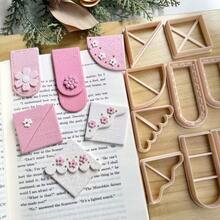 Elegant Handmade Polymer Clay Bookmark Mold, Clay Bookmark Mold, Polymer Clay Cutting Tools, Suitable For Handmade Bookmarks, Jewelry Making Kits, DIY Clay Cutting Tools, Handmade Gift Tools, Art Tools, High Quality Tools - Apricot - View 3