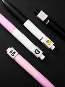 4 Pcs/Box Gel Pens, Fun Spinning Pens, Random Game Series, High-Value Student Stationery Pens For Writing, Exams, And Answering Questions - Random Games - View 8