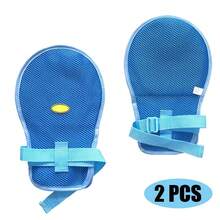 Restraint Gloves Restraint Mitts - 2PCS, Blue, Unisex, Protective Glove, Anti-Scratch & Anti-Pull Safety Gloves For Elderly - Multicolor - View 8
