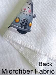 2条装汽车载复活节彩蛋图案厨房毛巾，复活节兔子图案餐巾，可用作厨房擦手巾、茶巾等。 - 白色 - 查看 5